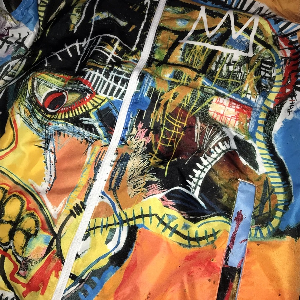 Members Only X Jean-Michel Basquiat Windbreaker Jacket NWT - Picture 4 of 7